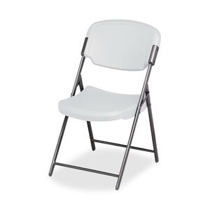 Iceberg+Rough+%26apos%3BN+Ready+Folding+Chair+-+Platinum+Seat+Color+-+Polyethylene+Seat+Material+-+Steel+Frame+Material+-+Platinum+-+1+Each