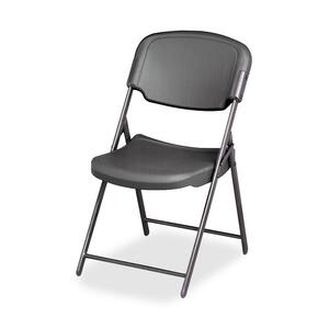 Iceberg+Rough+%26apos%3BN+Ready+Folding+Chair+-+Charcoal+Seat+Color+-+Polyethylene+Seat+Material+-+Steel+Frame+Material+-+Charcoal+-+1+Each