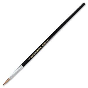 CLI+Round+Camel+Hair+Paint+Brushes+-+1+Brush%28es%29+-+No.+7+Wood+Black+Handle+-+Aluminum+Ferrule