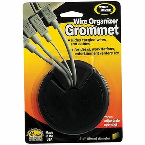 CordAway+Adjustable+Grommet+-+Grommet+-+Black+-+1