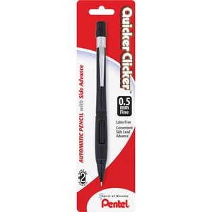 Pentel+Quicker+Clicker+Automatic+Pencils+-+0.5+mm+Lead+-+%232+-+Refillable+-+Opaque+Barrel+-+1+Each