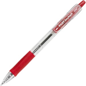 Pilot+Retractable+Ballpoint+Pens+-+0.7+mm+Fine+Pen+Point+-+Refillable+-+Retractable+-+Red+Ink+-+Clear+Barrel+-+1+Dozen