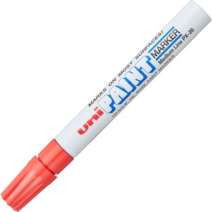 uniball%26%238482%3B+uni-Paint+PX-20+Oil-Based+Paint+Marker+-+Medium+Marker+Point+-+Red+Ink+-+Oil+Based+-+White+Barrel+-+1+Each