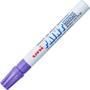 uniball%26%238482%3B+uni-Paint+PX-20+Oil-Based+Paint+Marker+-+Medium+Marker+Point+-+Violet+Ink+-+Oil+Based+-+White+Barrel+-+1+Each