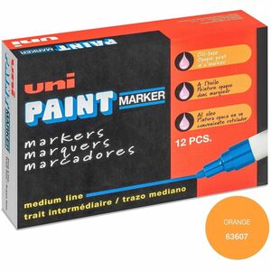 uniball%26%238482%3B+uni-Paint+PX-20+Oil-Based+Paint+Marker+-+Medium+Marker+Point+-+Orange+Ink+-+Oil+Based+-+White+Barrel+-+1+Each