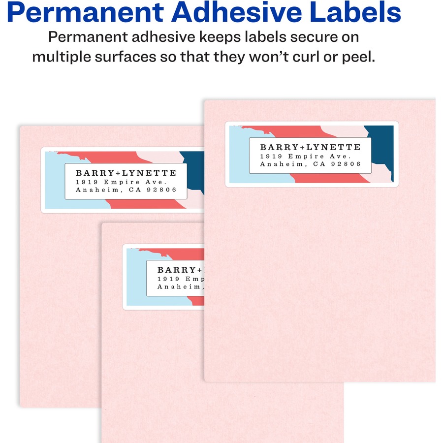 Permanent Adhesive Labels