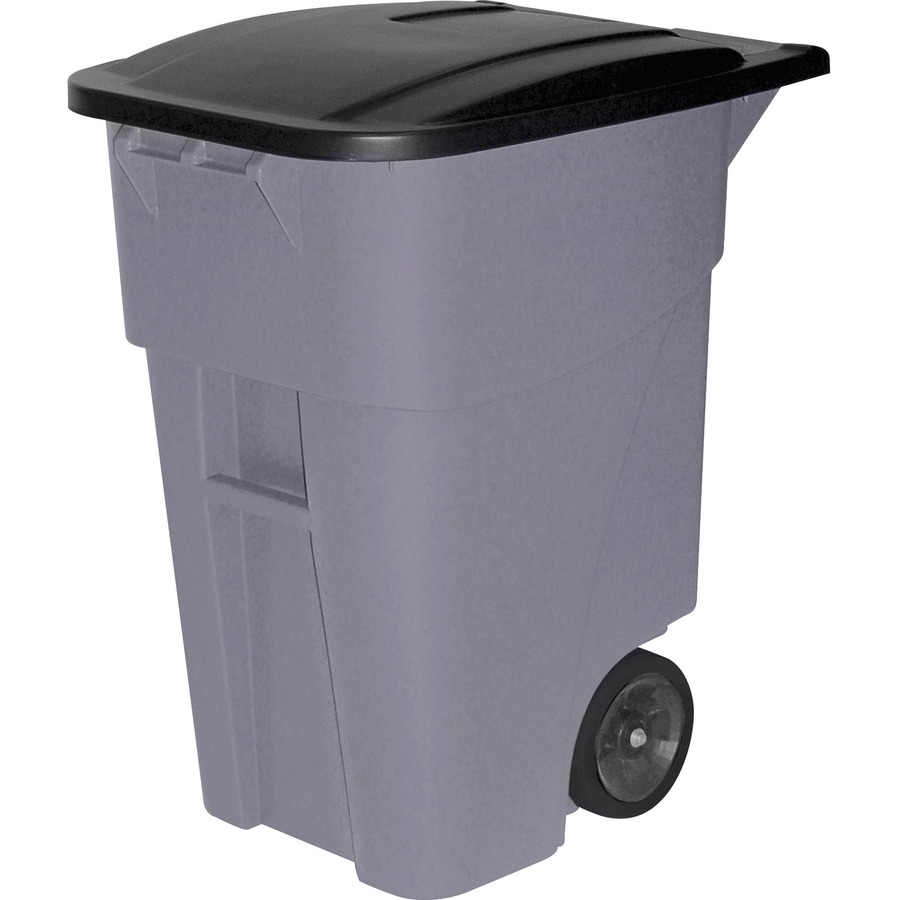 Brute 95 Gal. Gray Polyethylene Rollout Heavy-Duty Waste Container