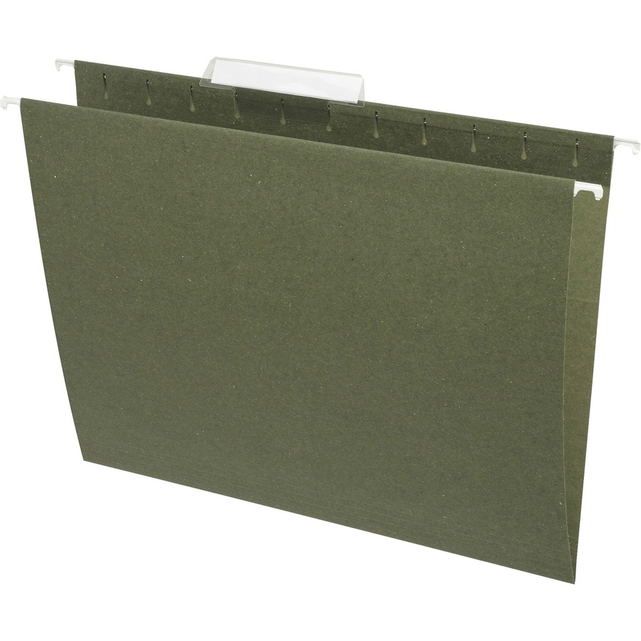 Picture of Business Source 1/3 Tab Cut Letter Recycled Hanging Folder