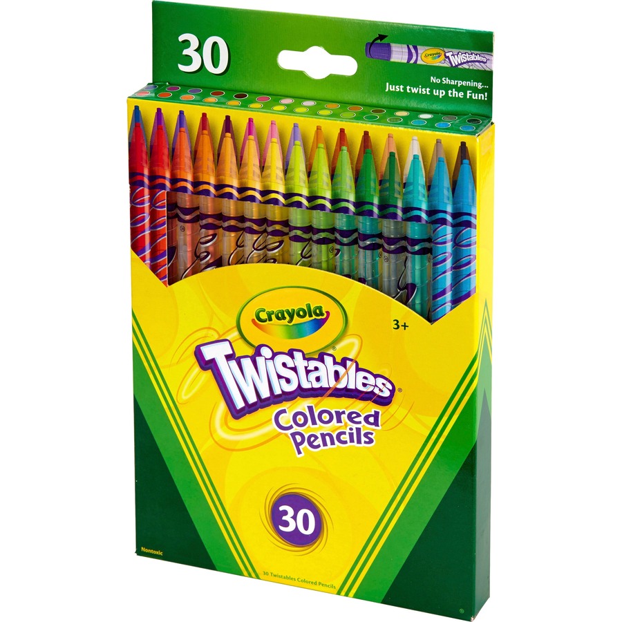 Crayola Presharpened Colored Pencils - 3.3 mm Lead Diameter - Assorted Lead  - Wood Barrel - 36 / Set - Thomas Business Center Inc