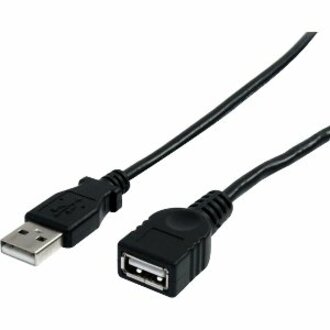 StarTech 3 ft Black USB 2.0 Extension Cable A to A - M/F