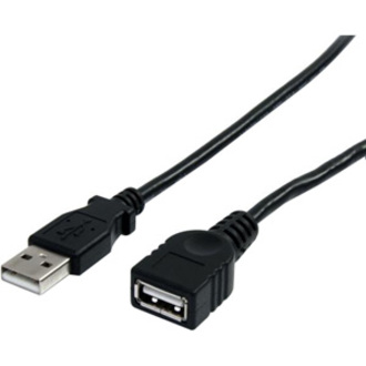 StarTech 6 ft Black USB 2.0 Extension Cable A to A - M/F