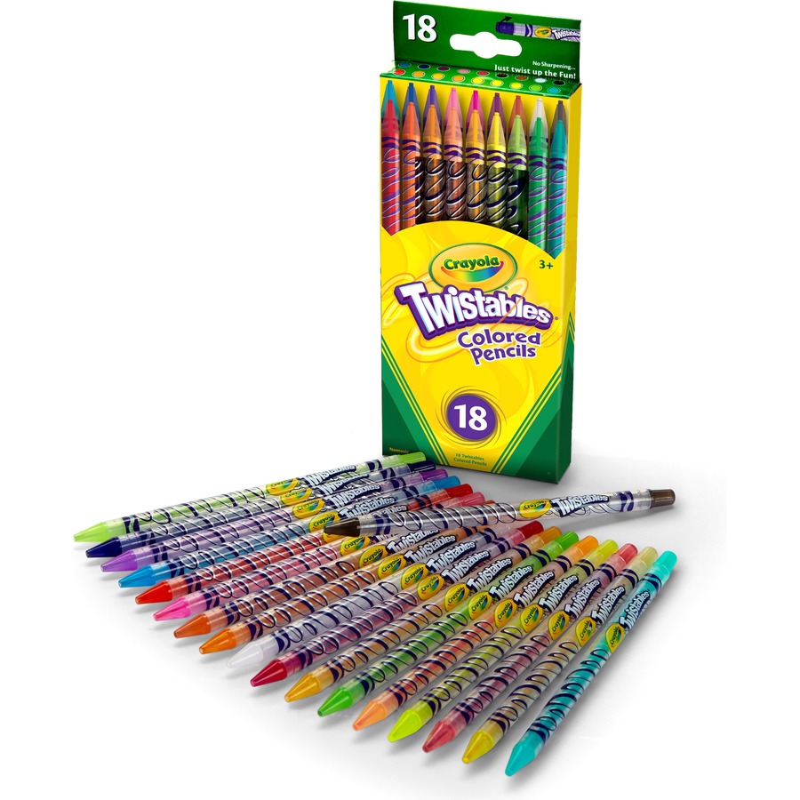 Crayola Non-toxic Watercolor Colored Pencils, 3.3 Mm Thick Tips