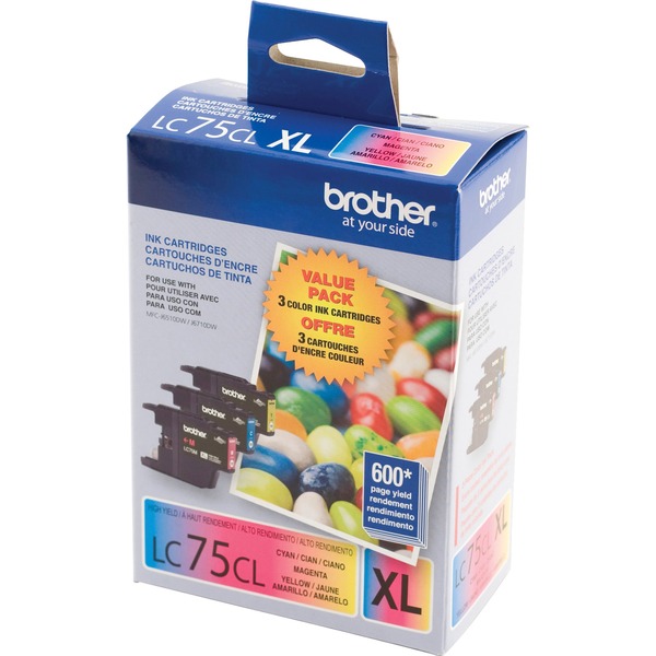 BROTHER LC-75 Tri-Color Ink Cartridge (