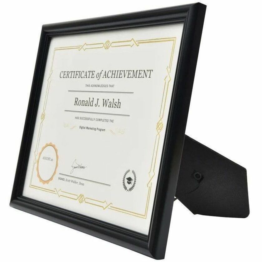 St. James&reg; Certificate/Diploma/Document Frame, 8.5x11" , Milano Glossy Black