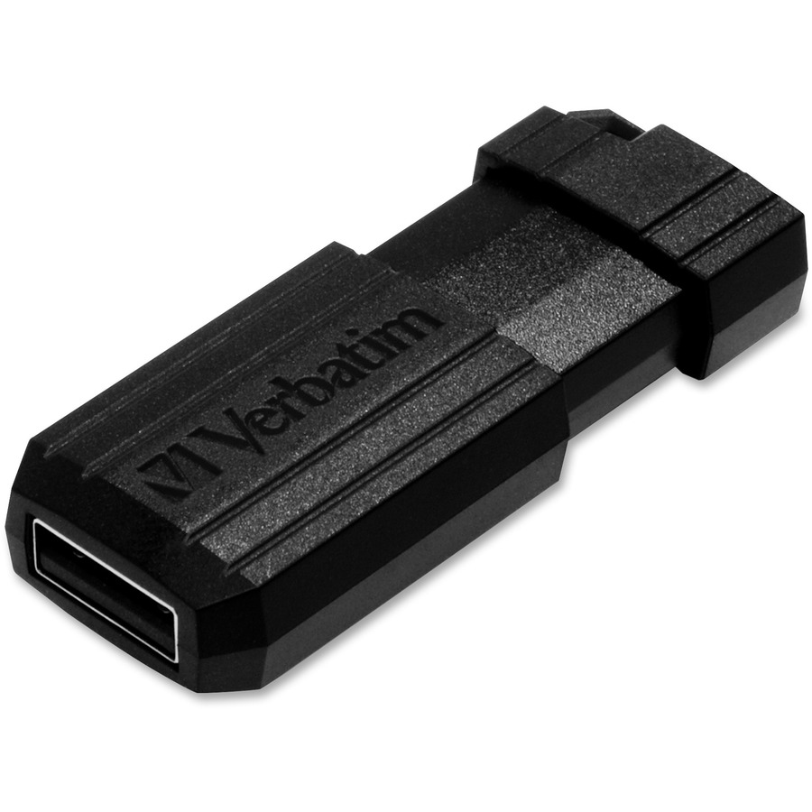 Verbatim 16GB Pinstripe USB Flash - Black - 16GB - Black - Office Supply Hut