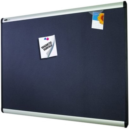 Quartet Prestige Plus Magnetic Fabric Bulletin Board, 4' x 3'