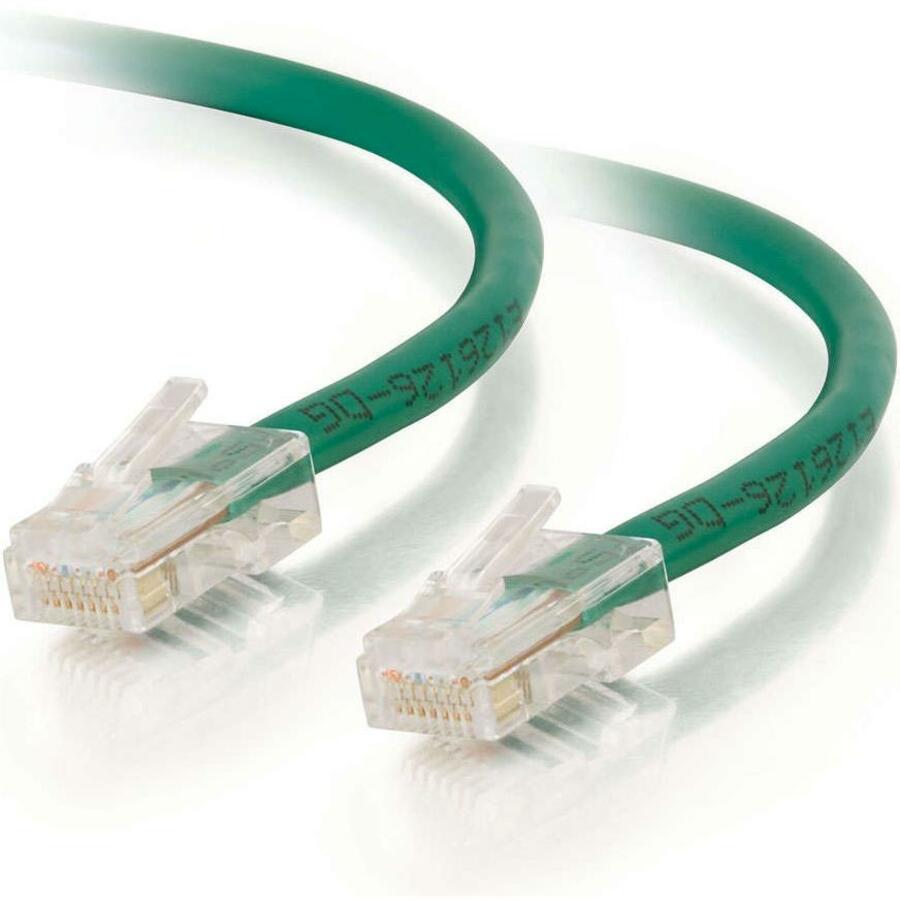 C2G-9ft Cat5e Non-Booted Unshielded (UTP) Network Patch Cable - Green