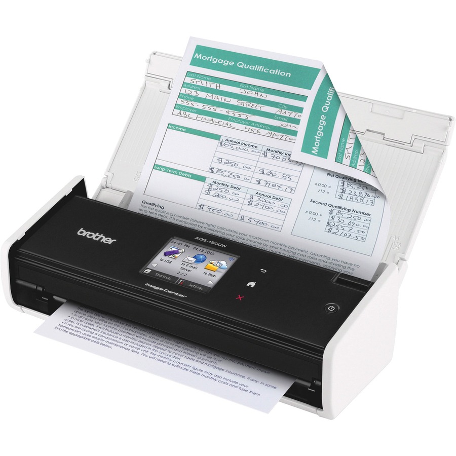 Brother ImageCenter&trade; ADS-1500W Document Scanner - Duplex - Color