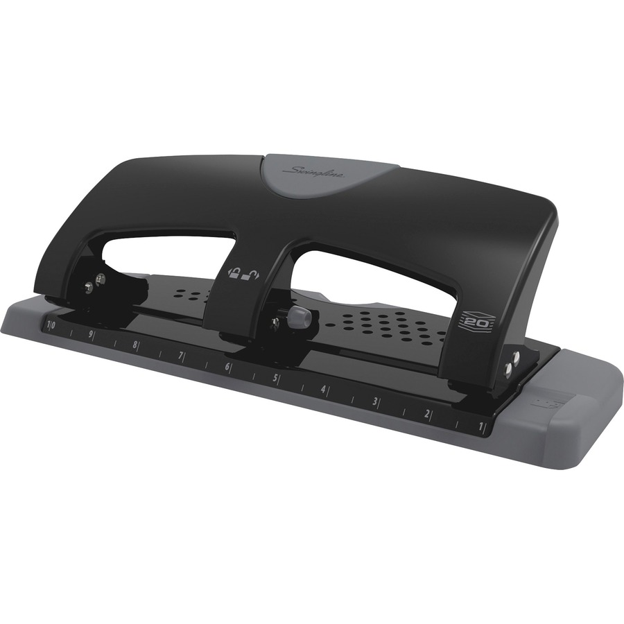 3 Ring Whole Punch - Swingline SmartTouch 3-Hole Punch, Low Force, 12 Sheets