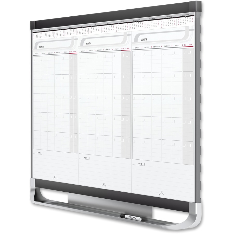 Quartet Prestige 2 Sliding Panel Calendar Board Richter Total Office