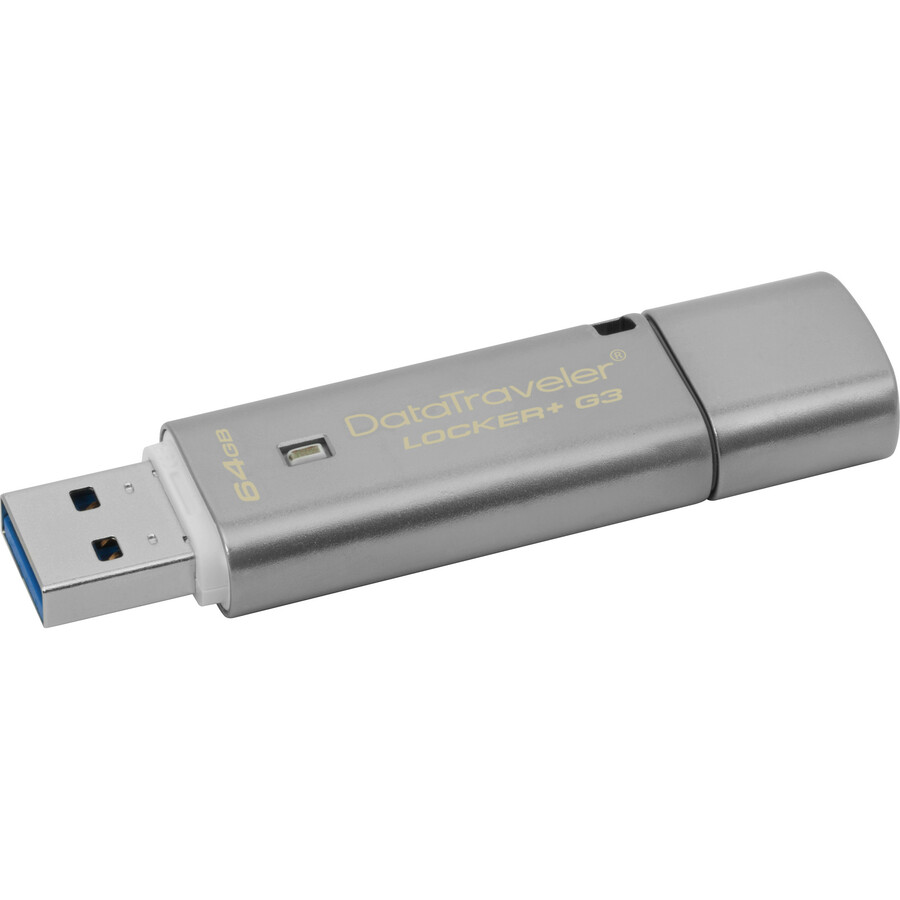 Kingston 64GB DataTraveler Locker+ G3 USB 3.0 Flash Drive