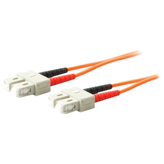 AddOn 15m SC (Male) to SC (Male) Orange OM1 Duplex Fiber OFNR (Riser-Rated) Patch Cable