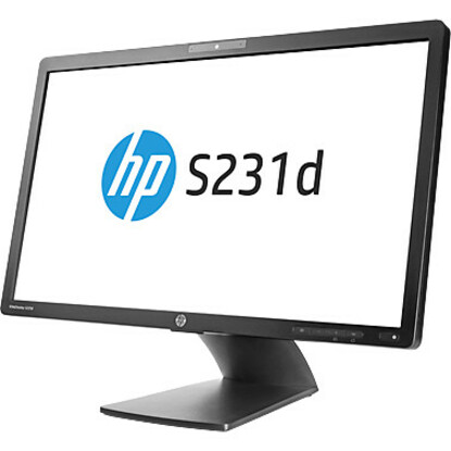 HP Elite S231d 23" Class Webcam Full HD LCD Monitor - 16:9 - Black