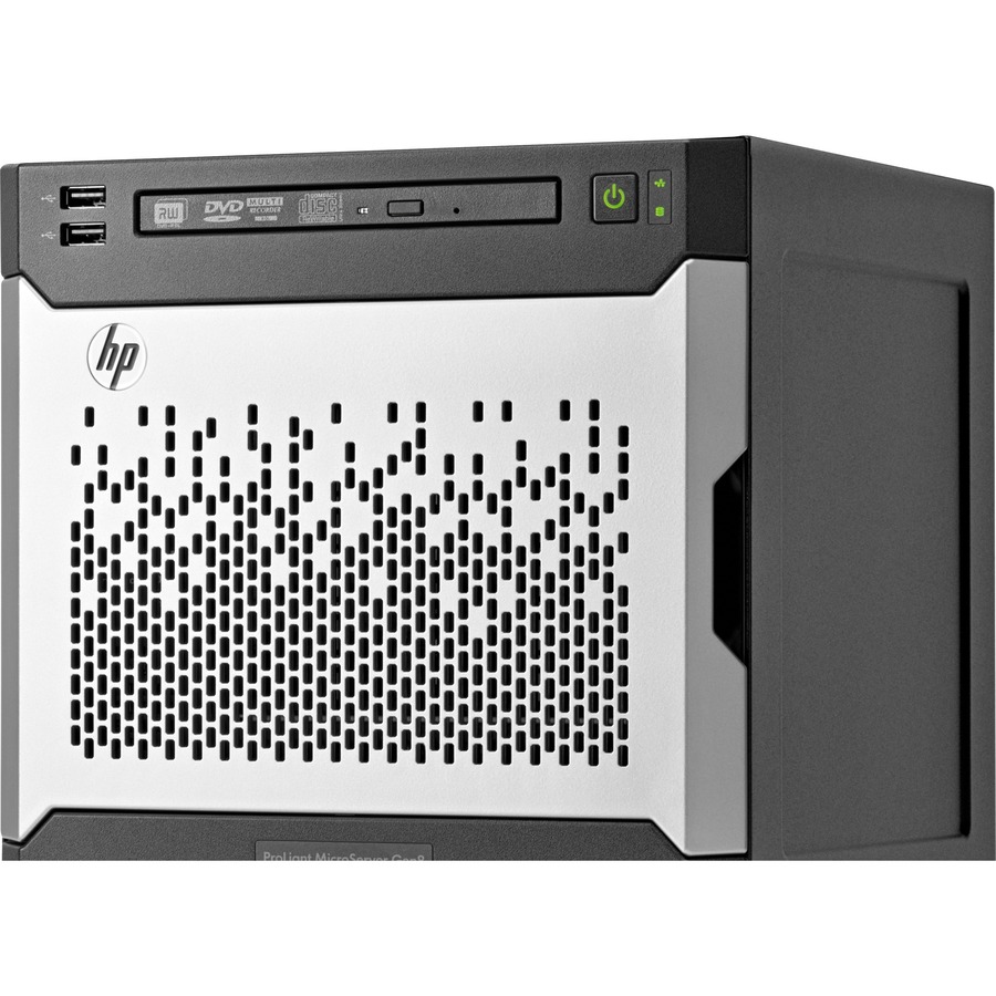 HPE ProLiant MicroServer Gen8 Ultra Micro Tower Server - 1 x Intel Xeon E3-1220L v2 2.30 GHz - 8 GB RAM - 4 TB HDD - (4 x 1TB) HDD Configuration - Serial ATA/600 Controller
