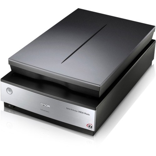 Epson Perfection V800 Flatbed Scanner - 6400 dpi Optical - 48-bit Color - 16-bit Grayscale - USB