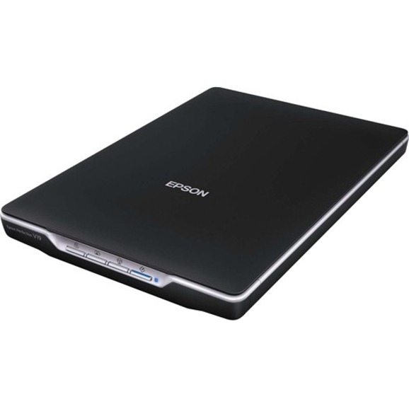 Epson Perfection V19 Flatbed Scanner - 4800 dpi Optical - 48-bit Color - 16-bit Grayscale - USB
