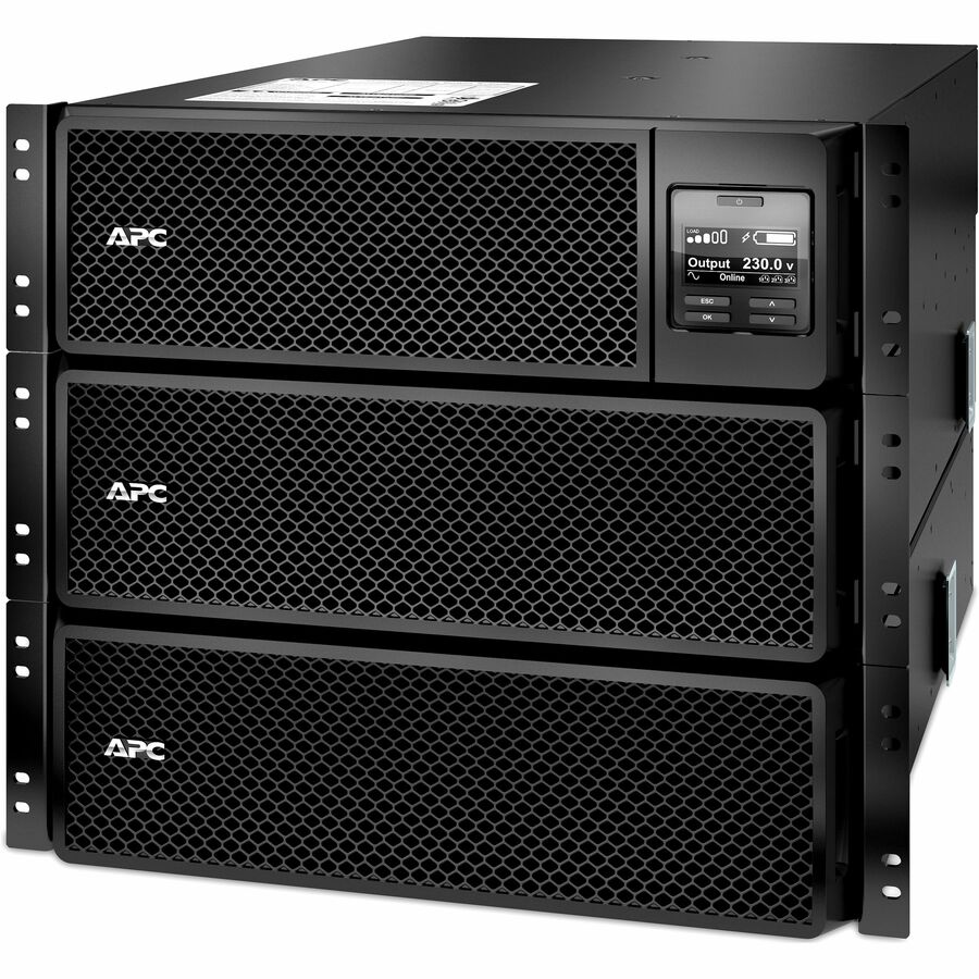 APC Smart-UPS On-Line, 10kVA/10kW, Rackmount 6U, 208V, 6x C13+4x C19 IEC outlets, Network Card+SmartSlot, Extended runtime, W/ rail kit