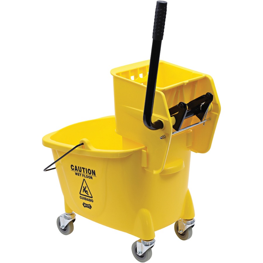 Details about   8.75 Gal Yellow Mop Bucket With Wringer 