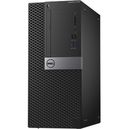 Dell OptiPlex 7040 Desktop Computer - Intel Core i7 - 8 GB RAM DDR4 SDRAM - 1 TB HDD - Mini-tower - Black