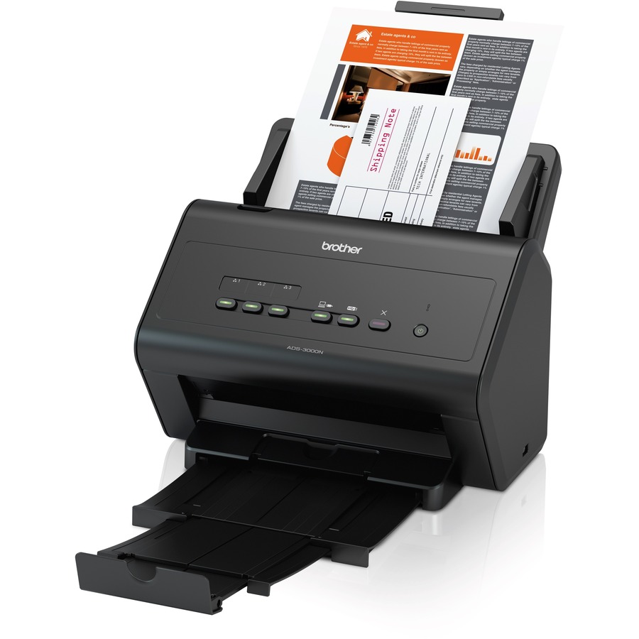 Brother ImageCenter&trade; ADS-3000N High-Speed Document Scanner - Duplex