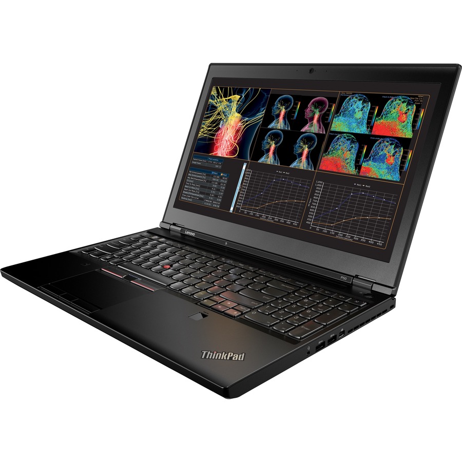 Lenovo ThinkPad P50 20EN0013US 15.6" Notebook - Full HD - 1920 x 1080 - Intel Core i7 i7-6700HQ Quad-core (4 Core) 2.60 GHz - 8 GB Total RAM - 500 GB HDD - Black