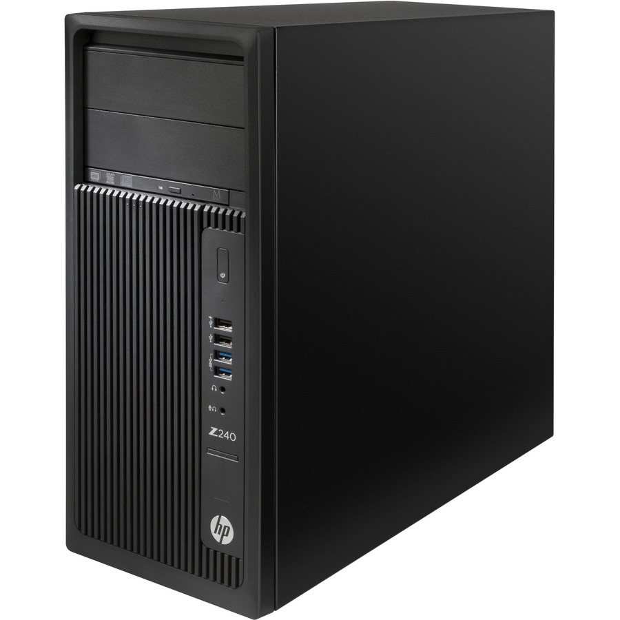 HP Z240 Workstation - 1 x Intel Core i7 Quad-core (4 Core) i7-6700 6th Gen 3.40 GHz - 16 GB DDR4 SDRAM RAM - 256 GB SSD - Tower - Black