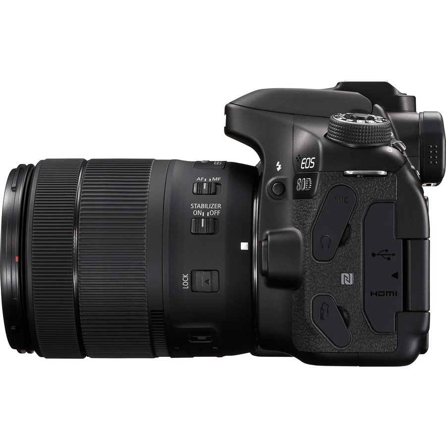 Canon EOS 80D Black Digital SLR Camera with Lens KIT - Newegg.com