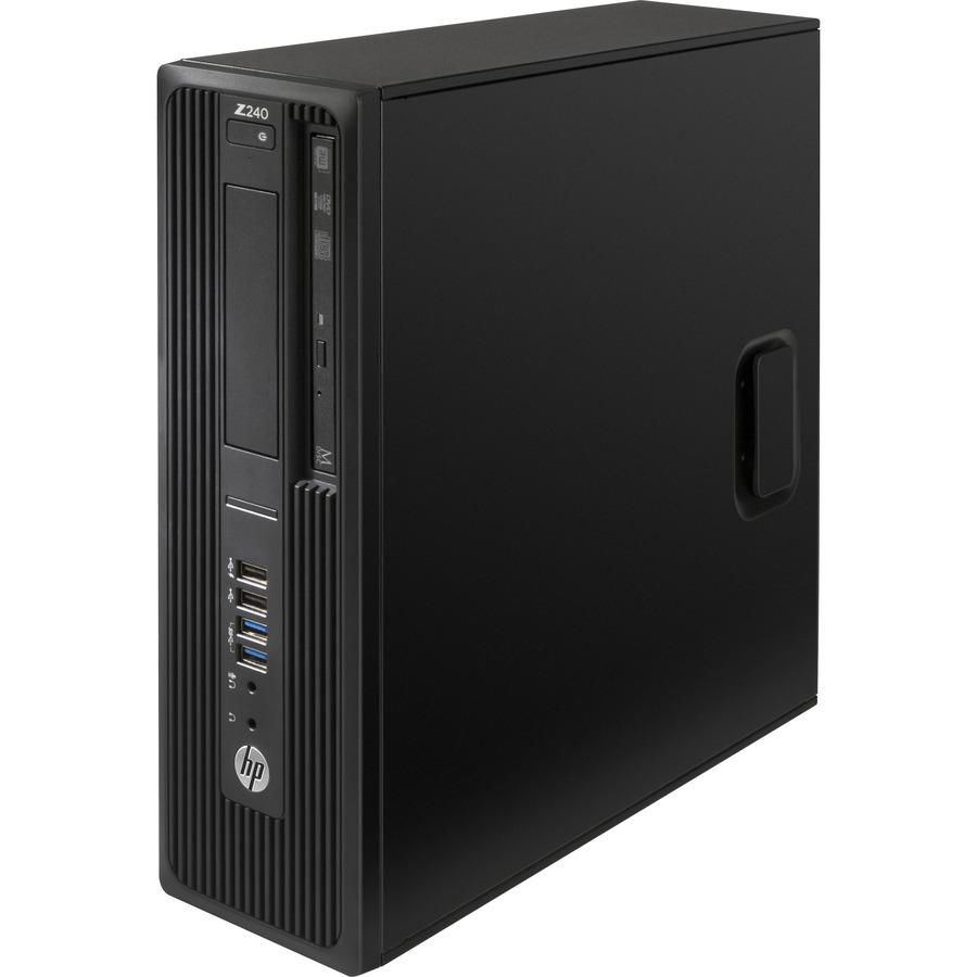 HP Z240 Workstation - 1 x Intel Xeon Quad-core (4 Core) E3-1245 v5 3.50 GHz - 8 GB DDR4 SDRAM RAM - 256 GB SSD - Small Form Factor - Black