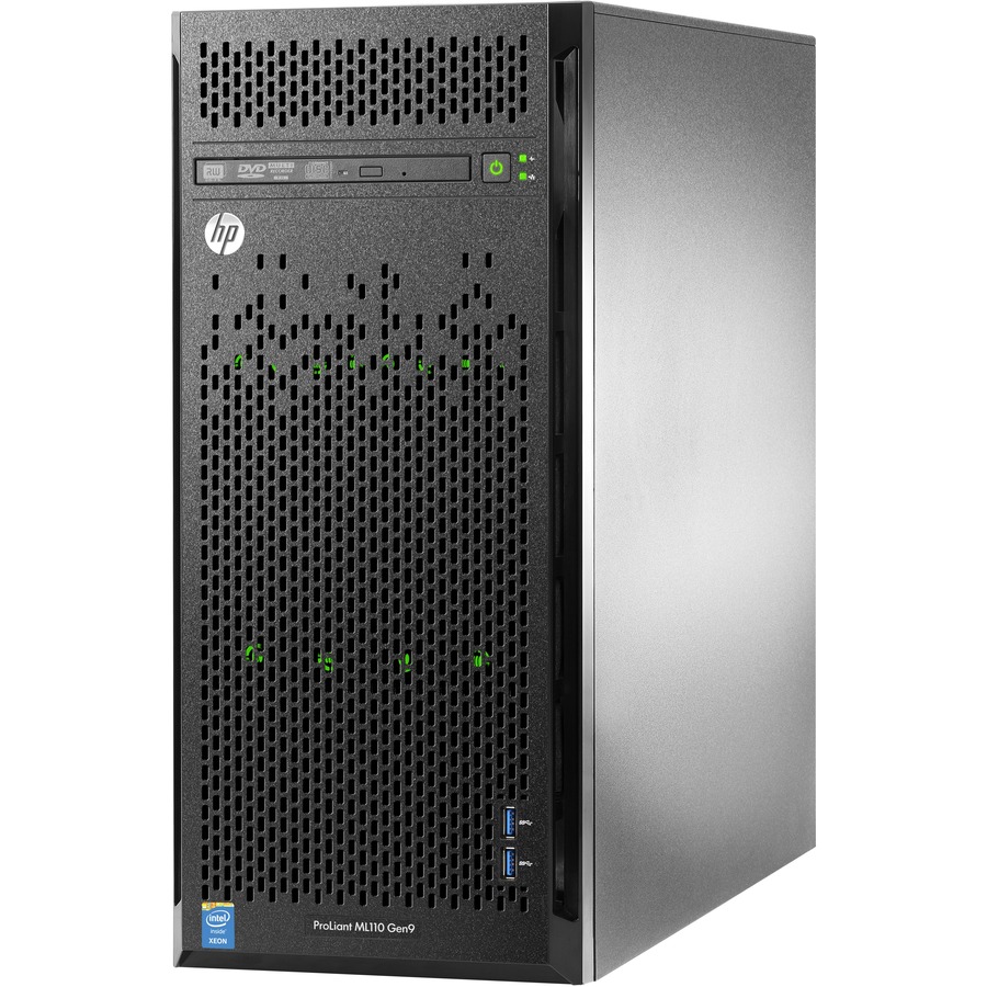 HPE ProLiant ML110 G9 4.5U Tower Server - 1 x Intel Xeon E5-1620 v4 3.50 GHz - 8 GB RAM - 1 TB HDD - (1 x 1TB) HDD Configuration - Serial ATA/600 Controller