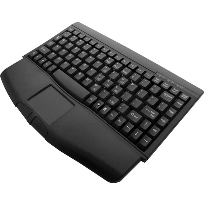 Adesso MiniTouch ACK-540UB Keyboard - USB - QWERTY - 88 Keys - Black