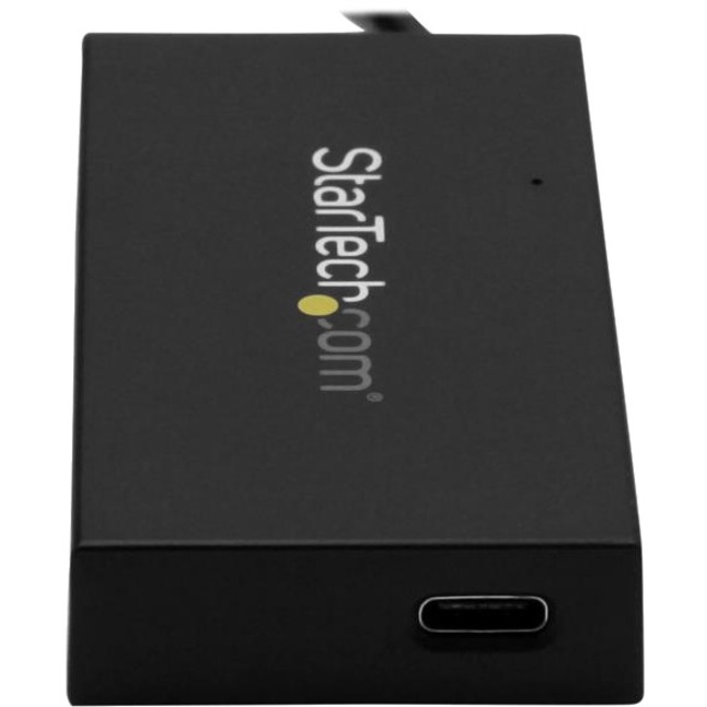 StarTech 4 Port USB 3.0 Hub, USB-A to USB-C & 3x USB-A SuperSpeed 5Gbps, Self or USB Bus Powered, USB BC 1.2 Charging Hub, TAA