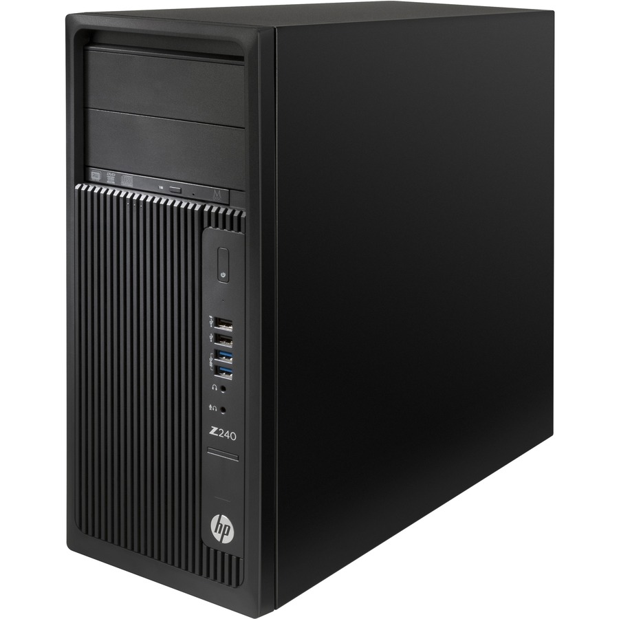 HP Z240 Workstation - 1 x Intel Core i7 Quad-core (4 Core) i7-6700 6th Gen 3.40 GHz - 16 GB DDR4 SDRAM RAM - 512 GB SSD - Mini-tower - Black