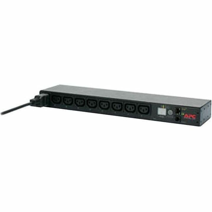 APC NetShelter Switched Rack PDU, 1U, 1PH, 3.7kW 230V 16A or 3.3kW 208V 16A, 8 C13 outlets, C20 cord