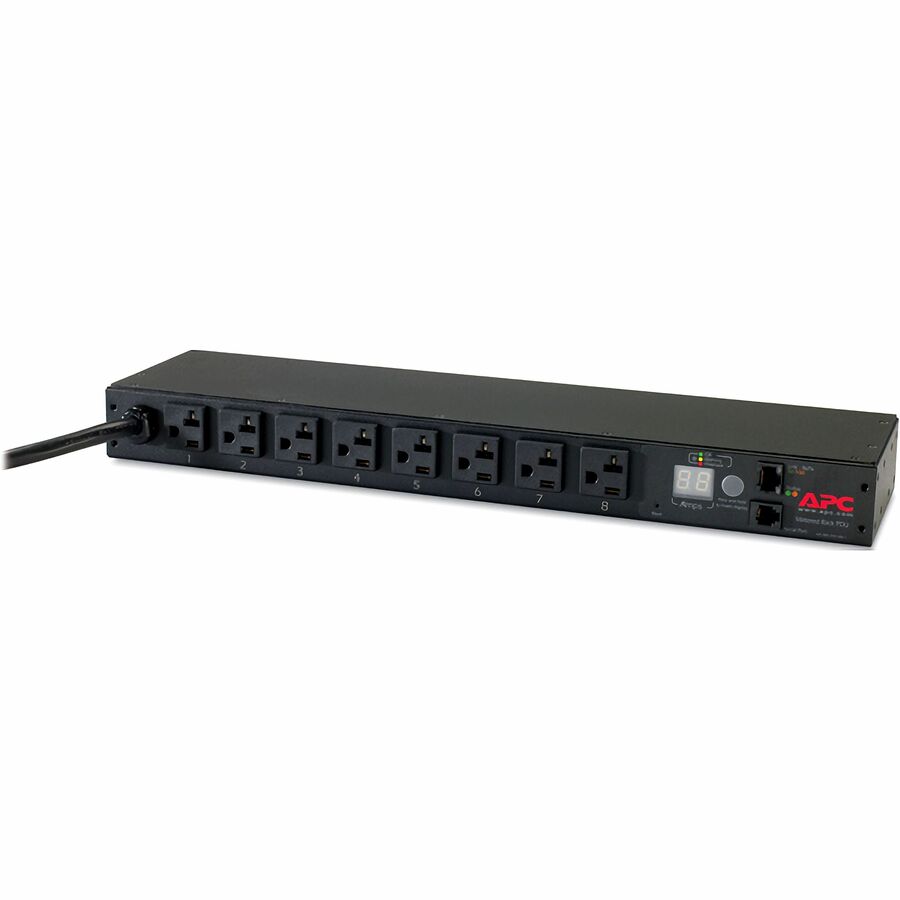 APC NetShelter Metered Rack PDU, 1U, 20A, 120V, 8 NEMA 5-20 outlet