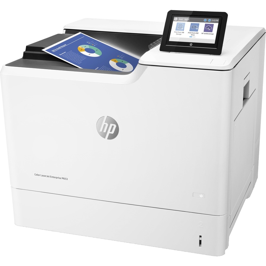 HP LaserJet M653dn Laser Printer - Color - Ethernet - Plain Paper Print