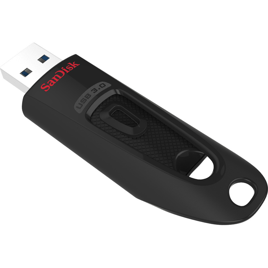 SanDisk 128GB Ultra USB 3.0 Flash Drive - 128 GB - USB 3.0 - Black - 5 Year Warranty