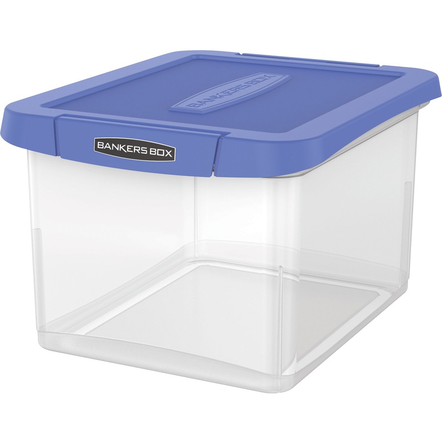 Lorell Letter/Legal Plastic File Box, Clear