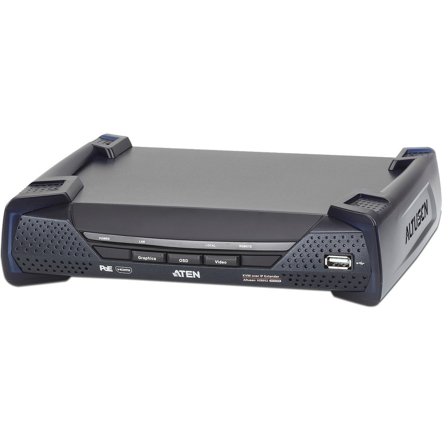 ATEN 4K HDMI Single Display KVM over IP Receiver with PoE-TAA Compliant