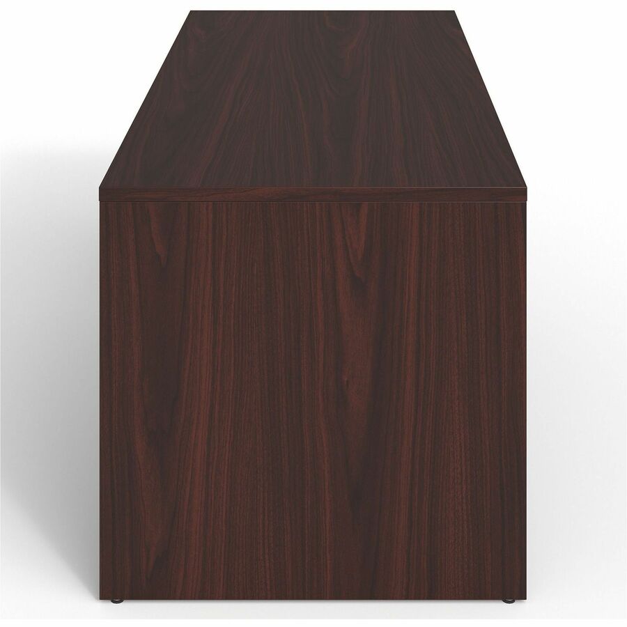 Lorell Prominence 2.0 Mahogany Laminate Peninsula Desk