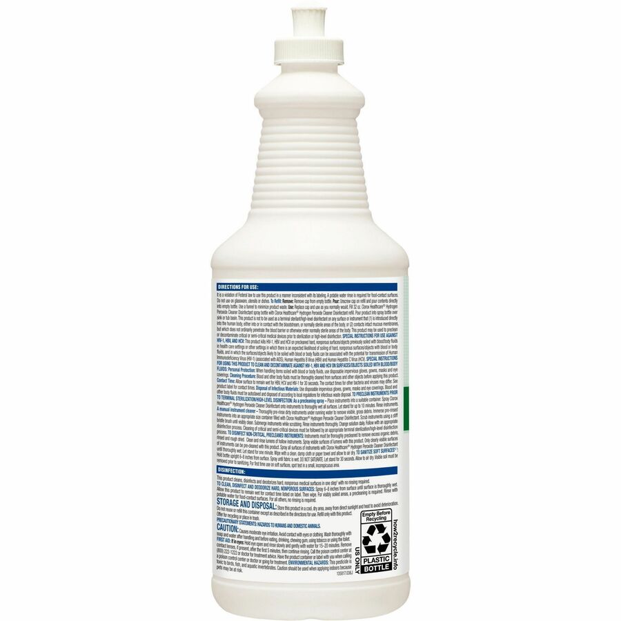 Clorox Healthcare Pull-Top Hydrogen Peroxide Cleaner Disinfectant ...